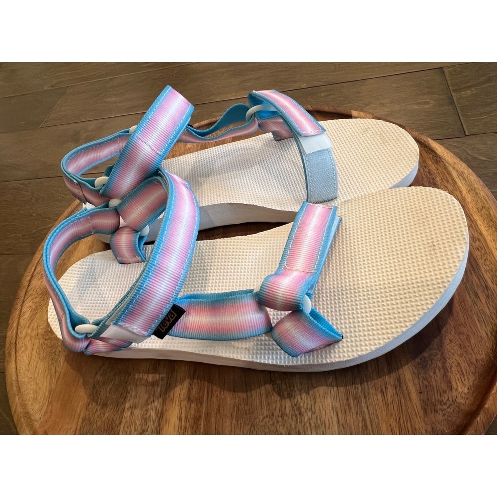 Teva Original‎ Universal Sandals Pastel Pink Blue Women's 9
